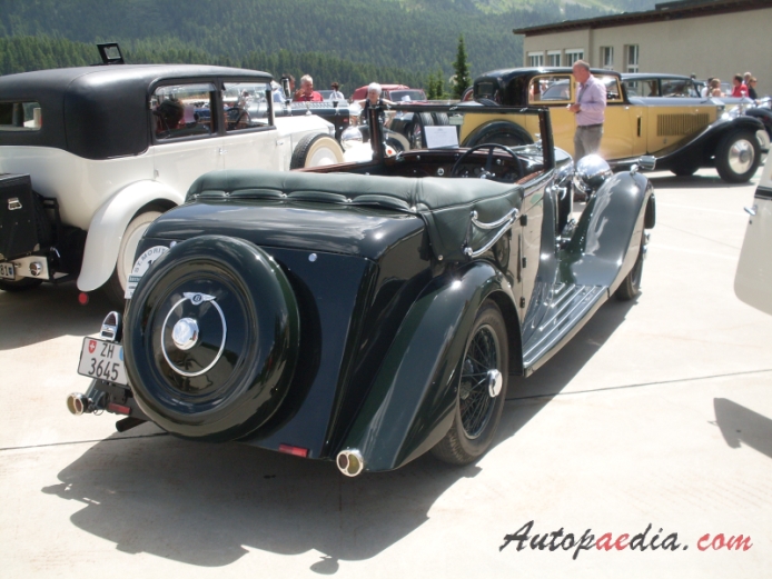 Bentley 3.5 Litre 1933-1939 (1935 Derby Cabriolet), prawy tył
