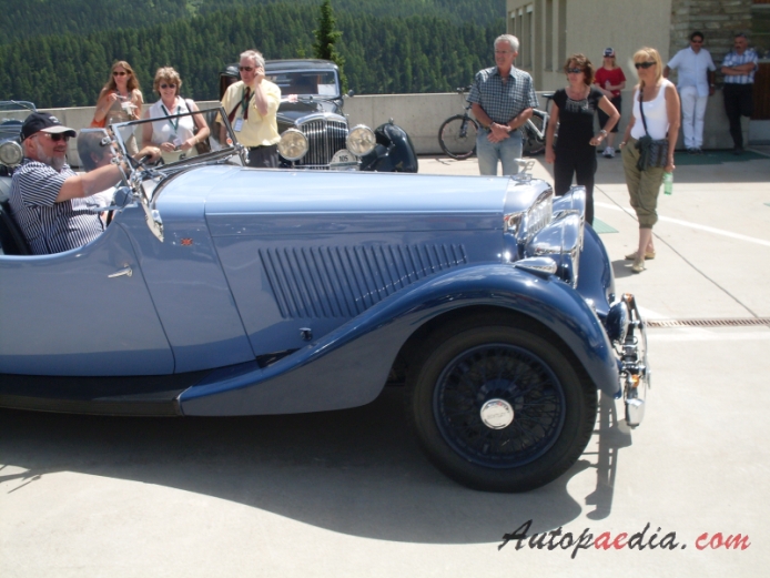 Bentley 4.25 Litre 1936-1939 (1936 Cabriolet Open Tourer), prawy bok