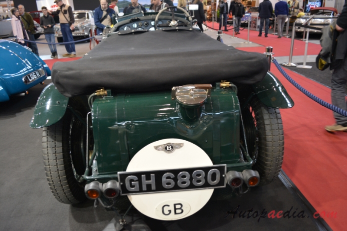 Bentley 4.5 Litre 1926-1930 (1930 Blower Arley Vanden Plas Le Mans Tourer), rear view