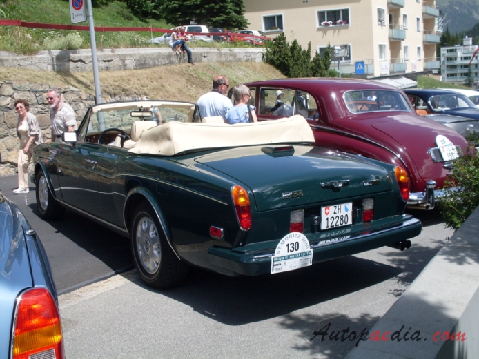 Bentley Continental 1984-1996 (1994 Convertible), lewy tył