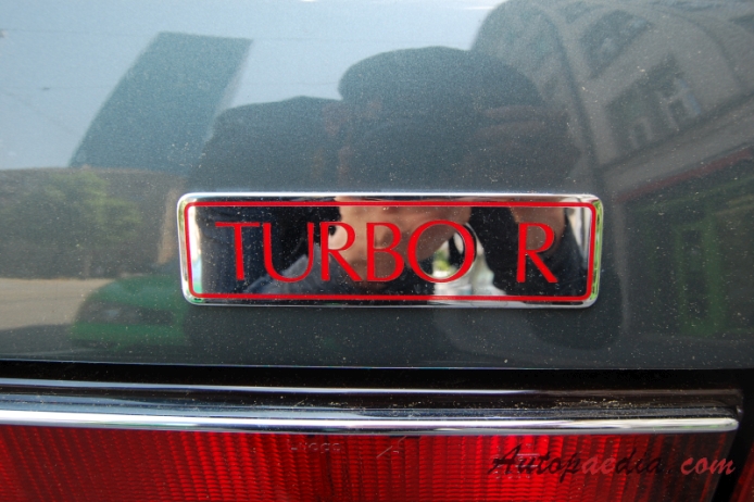 Bentley Turbo R 1985-1997, emblemat tył 