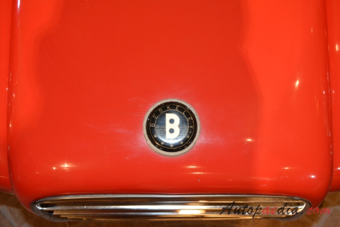 Berkeley B95 1959-1961 (1959 roadster 2d), emblemat przód 