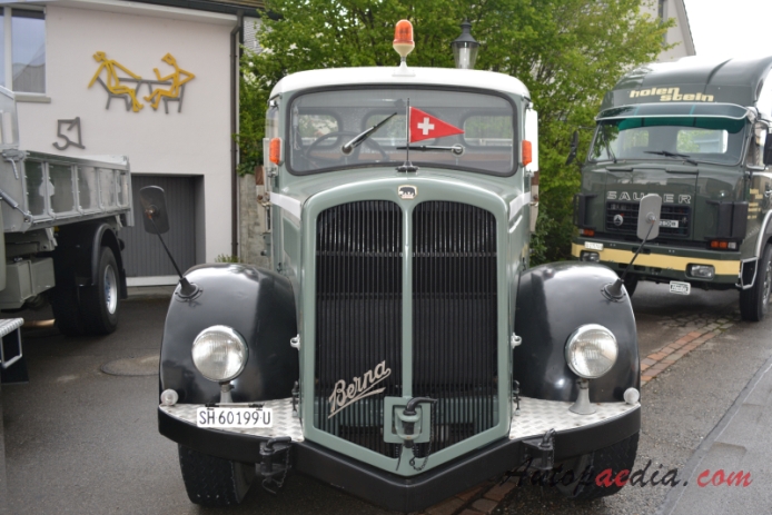Berna type U 1939-1965 (1959 Berna 5UL O. Wehrli Transporte Thayngen 4x2 dump truck), front view