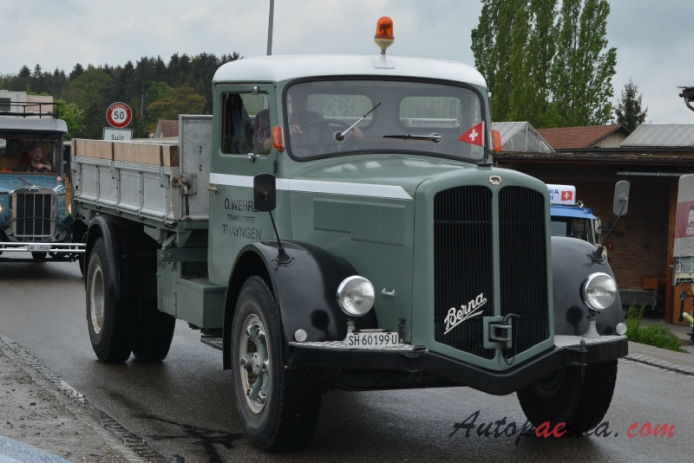 Berna type U 1939-1965 (1959 Berna 5UL O. Wehrli Transporte Thayngen 4x2 dump truck), right front view