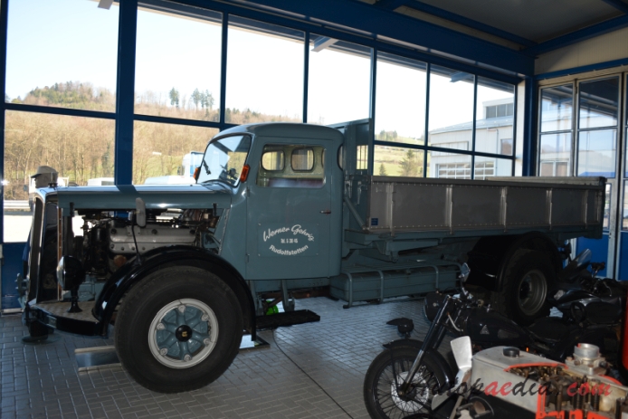 Berna type U 1939-1965 (1960 Berna 5U Werner Gehrig Rudolfstetten dump truck), left side view