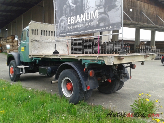 Berna type V 1955-1977 (1960-1977 Berna 5VM Eberhard 4x4 dump truck),  left rear view