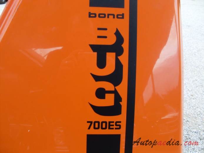 Bond Bug 1970-1974 (1973 700 ES), emblemat bok 