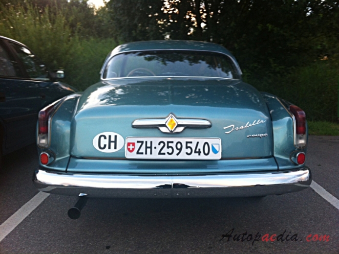 Borgward Isabella 1954-1962 (1961-1962 Coupé 2d), tył