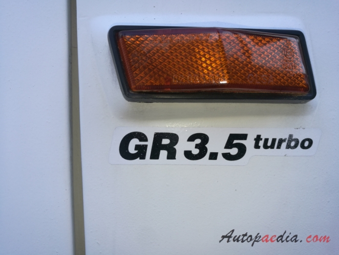 Bremach TGR 35 1991-2006 (1991 Bremach BR 3.5 Turbo 4x4 pojazd wyprawowy), emblemat bok 