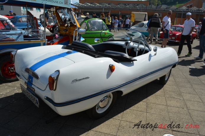 Buckle Goggomobil Dart 1959-1961 (1959 400 ccm), right rear view
