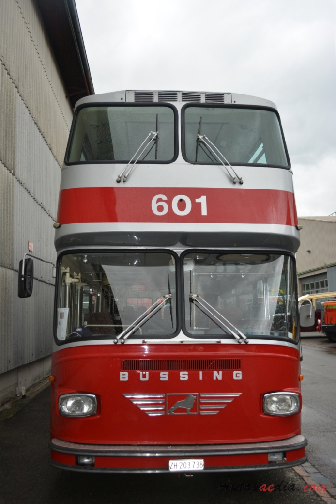 Büssing Präfekt 1965-197x (1971 Büssing Präfekt 26 BS 110 DD U11D Winterthur Verkehrsbetriebe double-decker bus), front view
