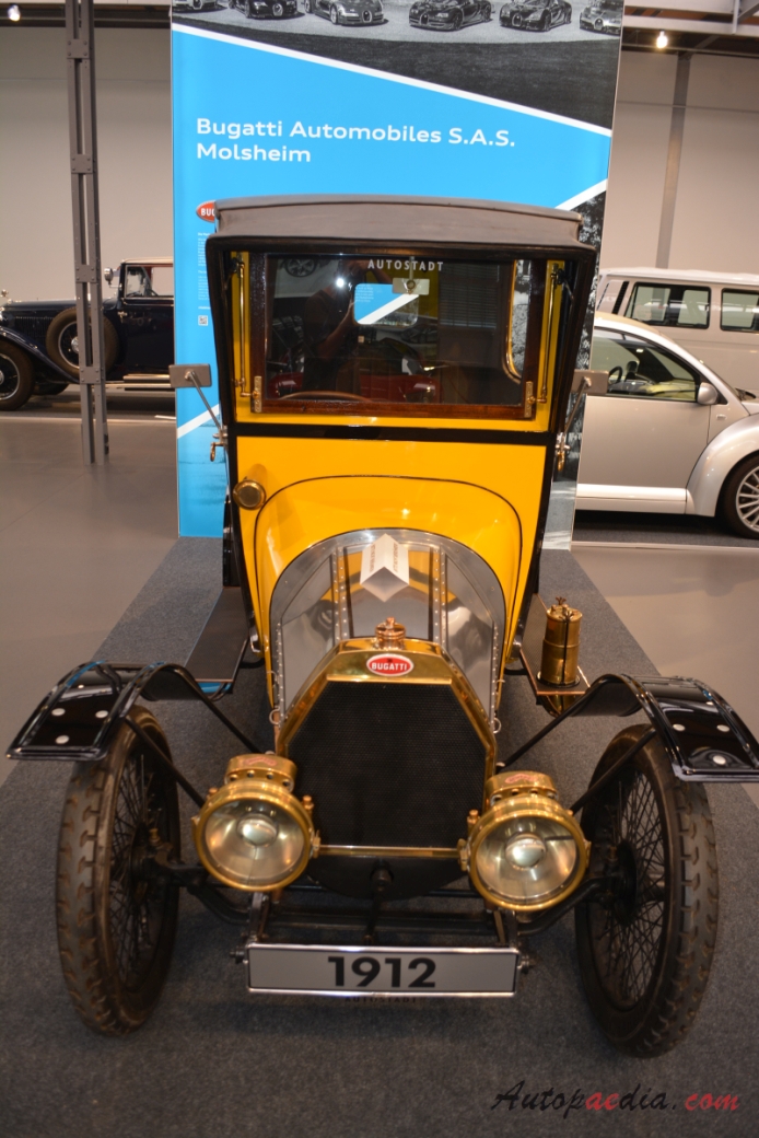 Bugatti typ 15 1910-1914 (1912 saloon 2d), przód