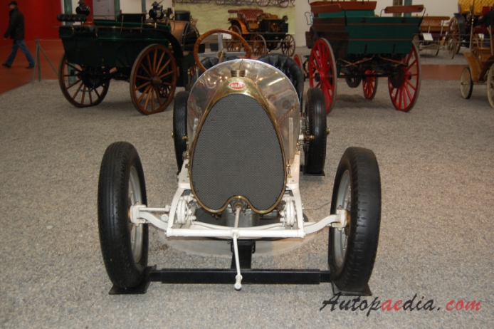 Bugatti typ 16 1912-1914 (1912 Biplace Sport), przód