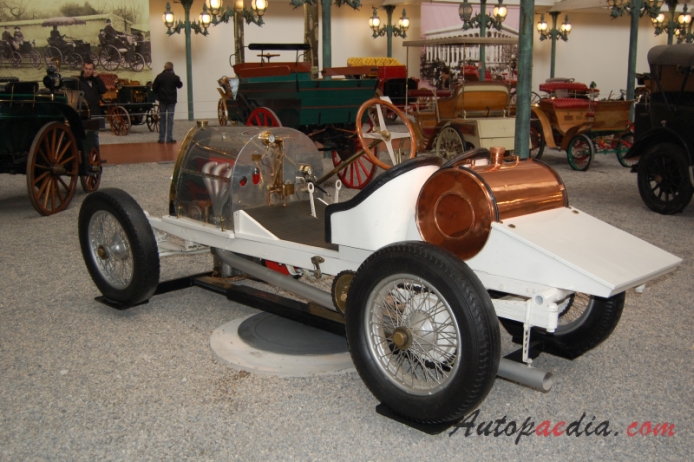 Bugatti typ 16 1912-1914 (1912 Biplace Sport), lewy tył