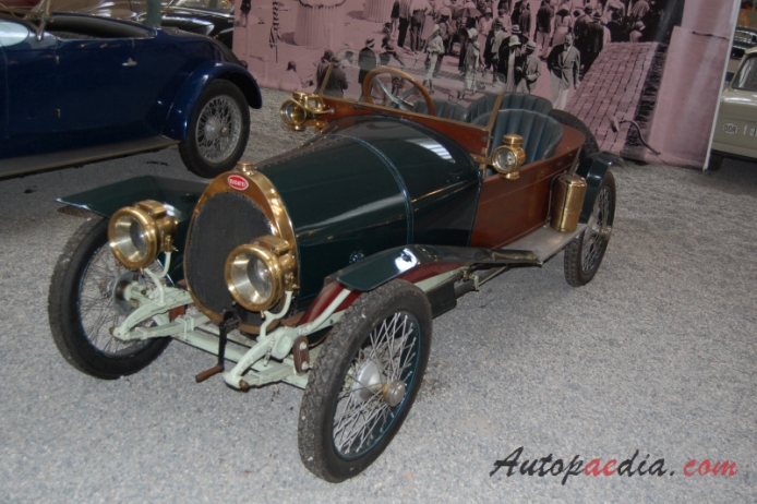 Bugatti typ 17 1910-1920 (1914 Torpedo), lewy przód