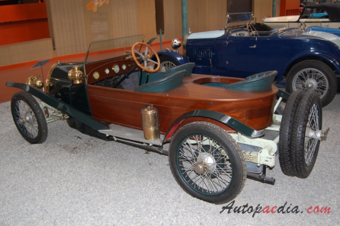 Bugatti typ 17 1910-1920 (1914 Torpedo), lewy tył