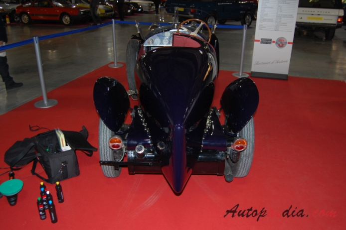 Bugatti type 23 Brescia Tourer 1920-1926 (1923 Lavocat&Marsaud Sport Decale), rear view