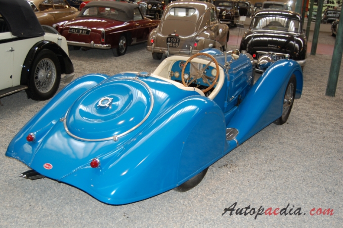 Bugatti typ 35 1924-1931 (1927 Biplace Sport 35B), lewy tył