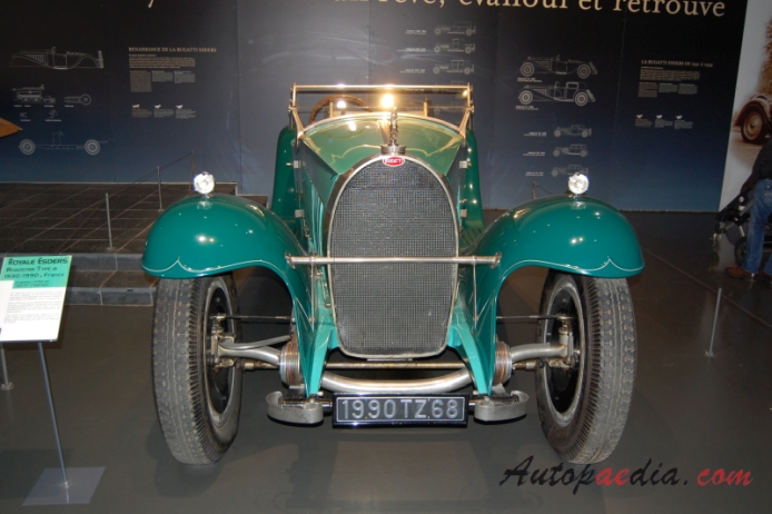 Bugatti typ 41 Royale 1926-1933 (1930/1990 Esders Roadster replika 2d), przód