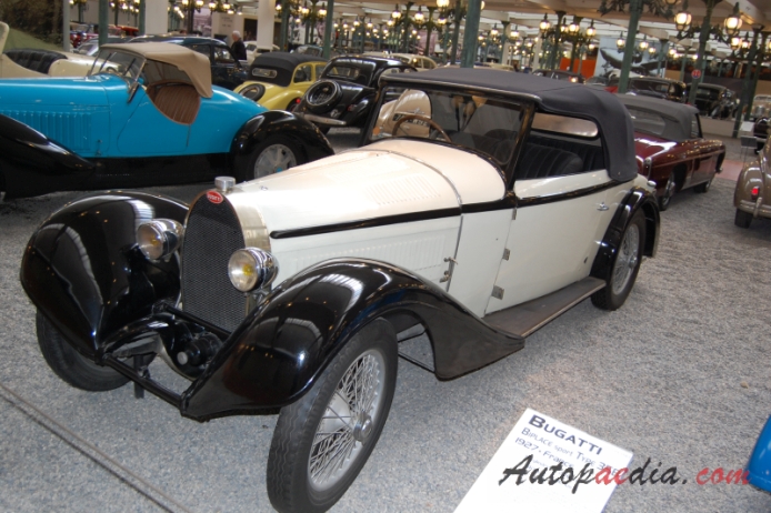 Bugatti typ 43 1927-1931 (1927 cabriolet 2d), lewy przód