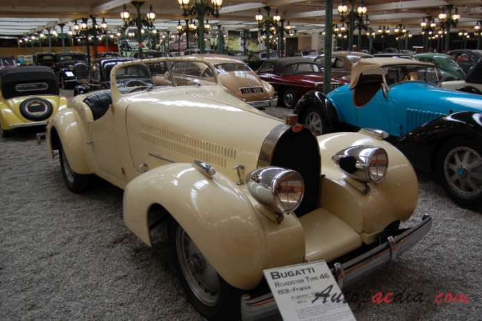 Bugatti typ 46 1929-1933 (1931 roadster 2d), prawy przód