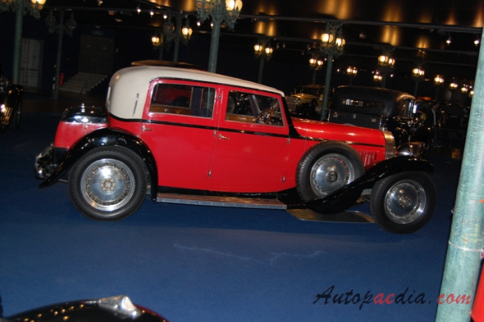 Bugatti type 46 1929-1933 (1934 Berline 4d), right side view
