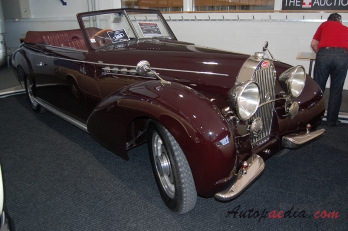 Bugatti typ 49 1930-1934 (1931 Beutler cabriolet 2d), prawy przód