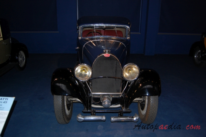 Bugatti typ 49 1930-1934 (1933 Gangloff Coupé 2d), przód