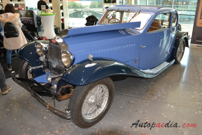 Bugatti typ 57 1934-1940 (1934 Ventoux Saloon 2d), lewy przód