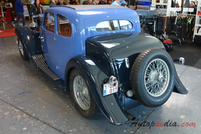 Bugatti type 57 1934-1940 (1934 Ventoux Saloon 2d),  left rear view