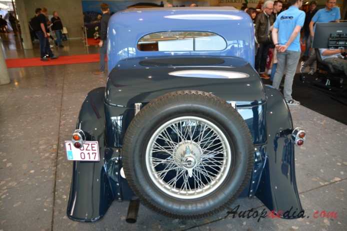 Bugatti type 57 1934-1940 (1934 Ventoux Saloon 2d), rear view
