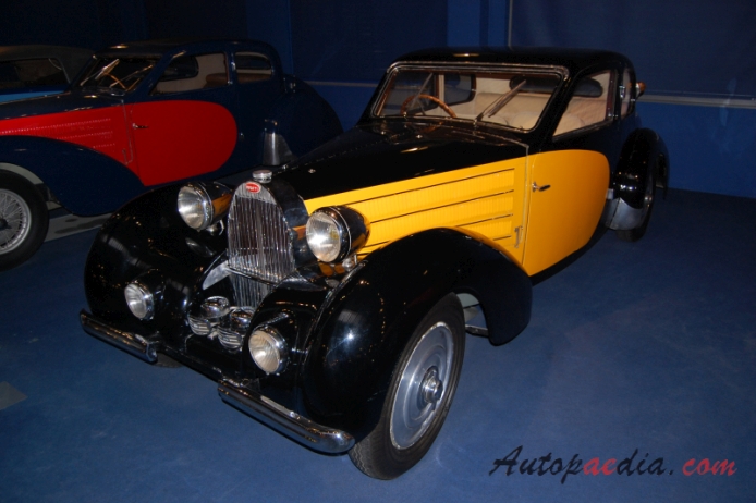 Bugatti typ 57 1934-1940 (1935 Ventoux Saloon 2d), lewy przód