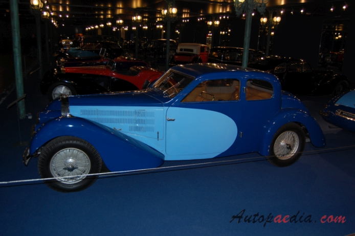 Bugatti type 57 1934-1940 (1937 Ventoux Saloon 2d), left side view