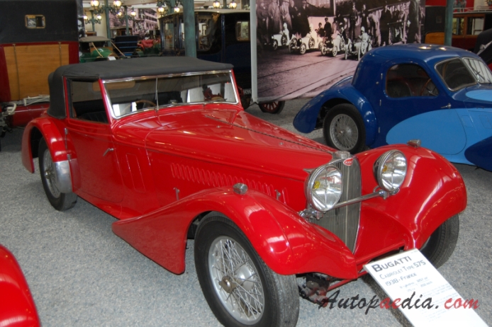 Bugatti typ 57 1934-1940 (1938 57S Van den Plas cabriolet 2d), prawy przód