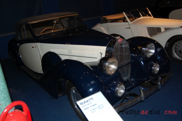 Bugatti type 57 1934-1940 (1939 Berlina 2d), right front view