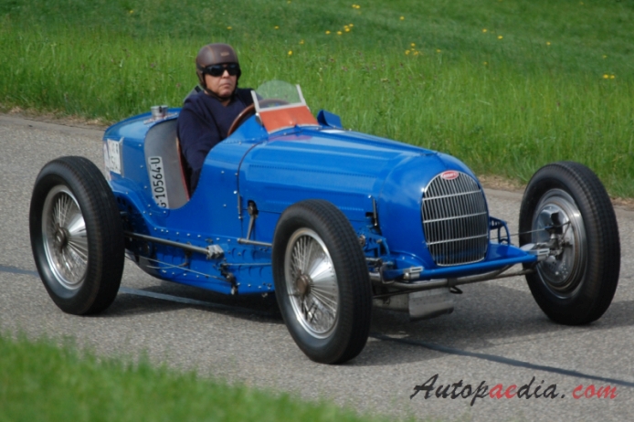 Bugatti typ 59 1933-1935 (1936 T59/50B), prawy przód