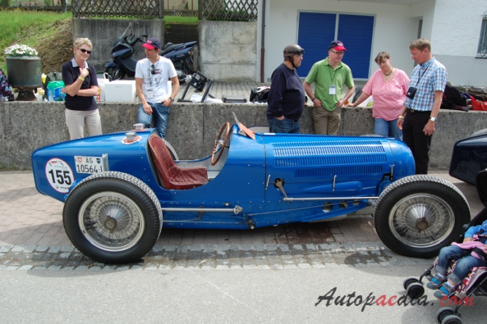 Bugatti typ 59 1933-1935 (1936 T59/50B), prawy bok