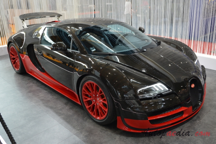 Bugatti Veyron 2005-2015 (2010-2011 Bugatti Veyron 16.4 Super Sport Coupé 2d), right front view