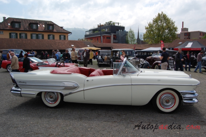 Buick Century 1st generation 1954-1958 (1958 convertible 2d), right side view
