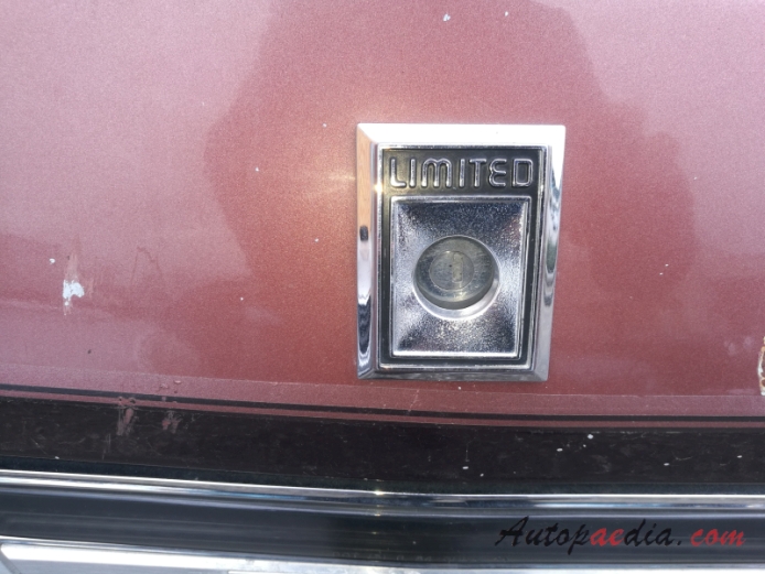Buick Century 5th generation 1979-1981 (1986-1988 Buick Century Limited sedan 4d), rear emblem  
