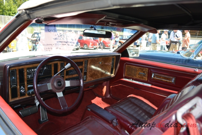 Buick Riviera 6th generation 1979-1985 (1982 S-type convertible 2d), interior