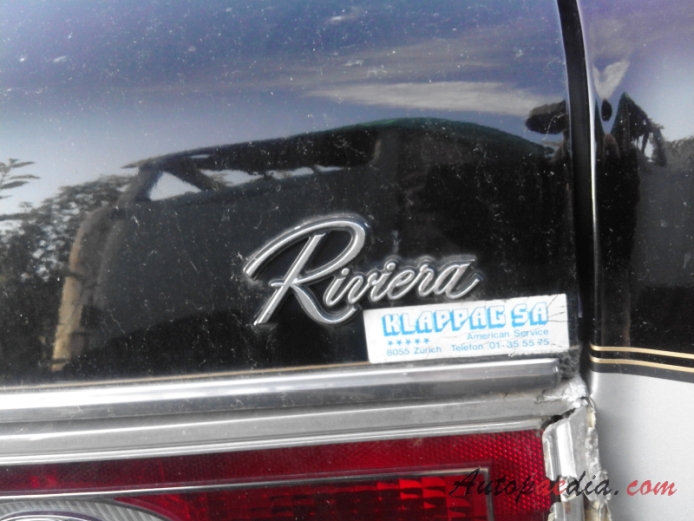 Buick Riviera 6. generacja 1979-1985 (Coupé 2d), emblemat tył 