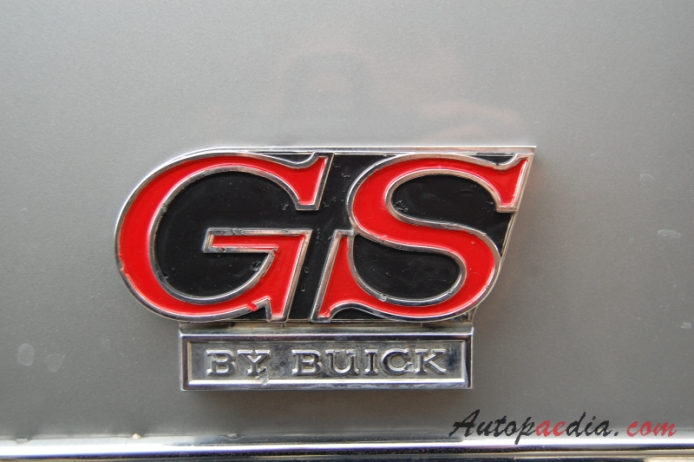 Buick Skylark 3. generacja 1964-1972 (1969 GS 400 hardtop Coupé 2d), emblemat tył 