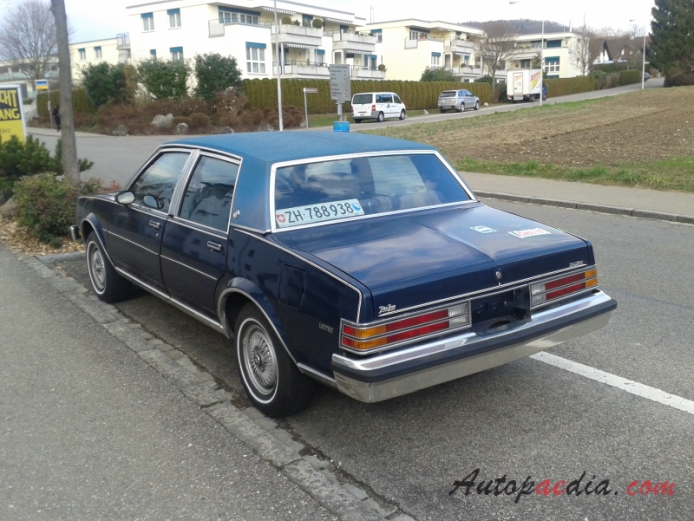 Buick Skylark 5th generation 1980-1985 (1980-1981 sedan 4d),  left rear view