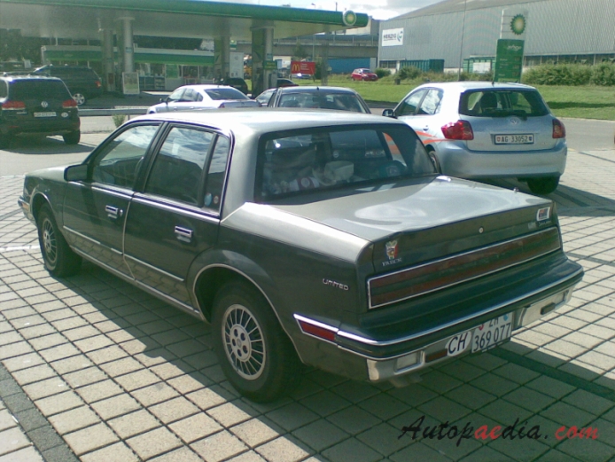 Buick Skylark 6th generation 1986-1991 (1986-1988 sedan 4d),  left rear view