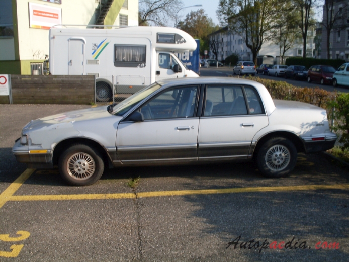 Buick Skylark 6th generation 1986-1991 (1989-1991 sedan 4d), left side view