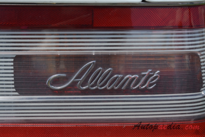 Cadillac Allante 1986-1993 (1990 cabriolet 2d), rear emblem  