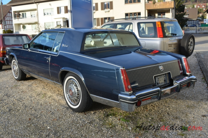 Cadillac Eldorado 10th generation 1979-1985 (1984 Coupé 2d),  left rear view