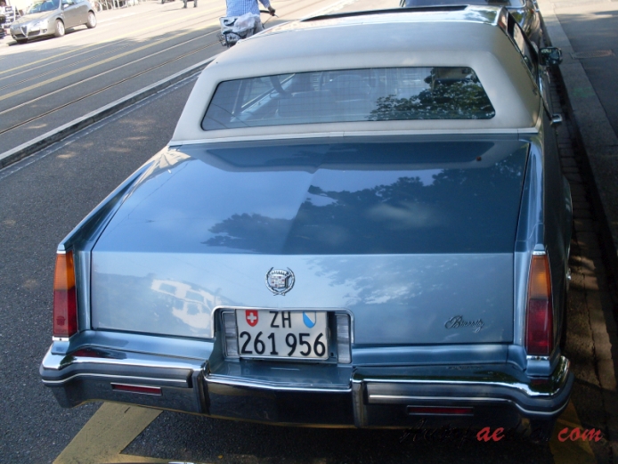 Cadillac Eldorado 10. generacja 1979-1985 (Cadillac Eldorado Biarritz Coupé 2d), tył