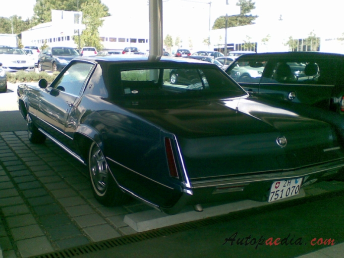 Cadillac Eldorado 8th generation 1967-1970 (1967 Coupé 2d),  left rear view